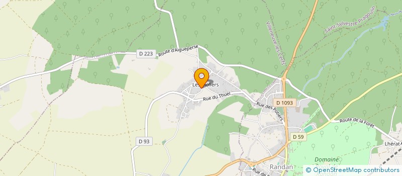 localisation de l'entreprise MONSIEUR JULIEN DEREUX  VILLENEUVE-LES-CERFS