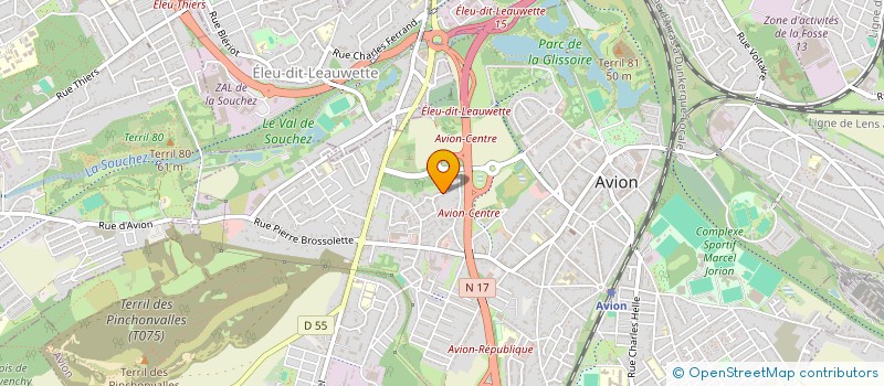 localisation de l'entreprise MONSIEUR JULIEN DERSIGNY  AVION