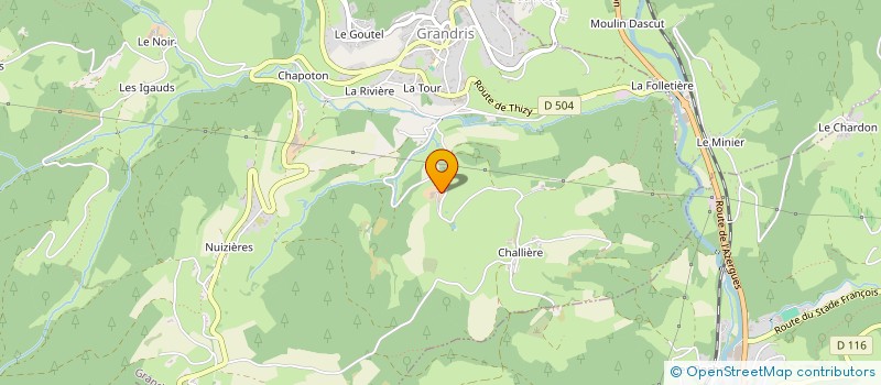 localisation de l'entreprise MONSIEUR JULIEN DESBAT  GRANDRIS