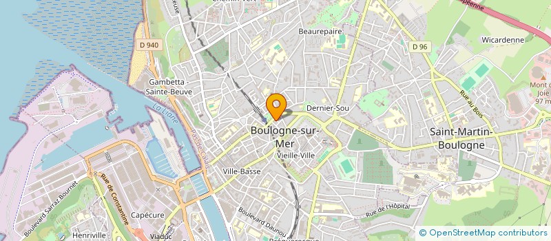 localisation de l'entreprise MONSIEUR JULIEN DESCAMPS  BOULOGNE-SUR-MER