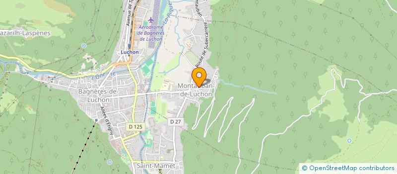 localisation de l'entreprise MONSIEUR JULIEN DESCAZAUX  MONTAUBAN-DE-LUCHON