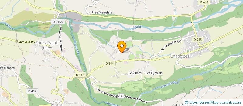 localisation de l'entreprise MONSIEUR JULIEN DESCAZEAUX  CHABOTTES