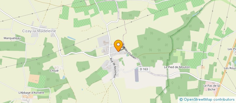 localisation de l'entreprise MONSIEUR JULIEN DESCHAMP  CIZAY-LA-MADELEINE