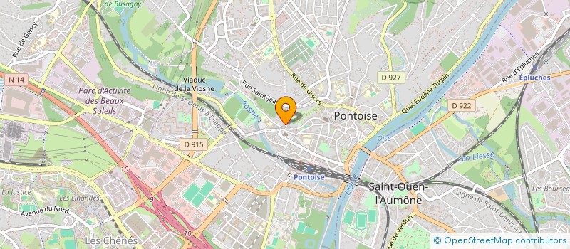 localisation de l'entreprise MONSIEUR JULIEN DESCHAMPS  PONTOISE