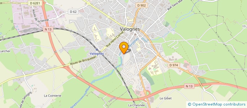 localisation de l'entreprise MONSIEUR JULIEN DESHAYES à VALOGNES