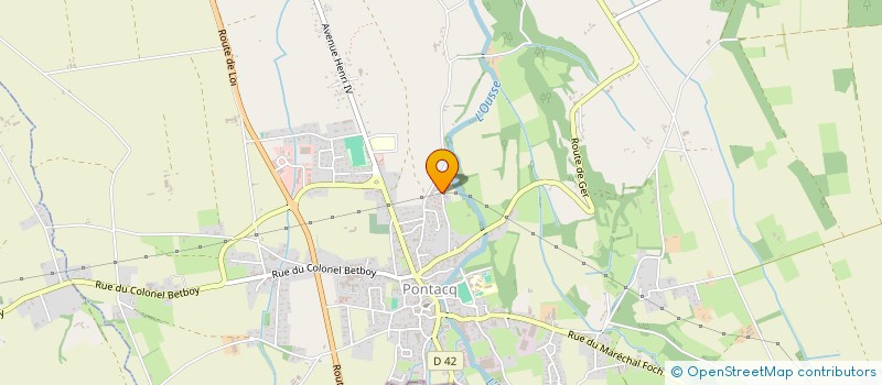 localisation de l'entreprise MONSIEUR JULIEN DESWARTE  PONTACQ