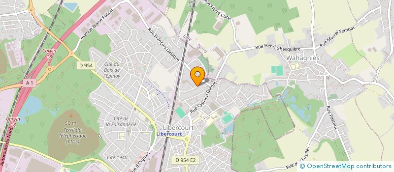 localisation de l'entreprise MONSIEUR JULIEN DEVIGNE  LIBERCOURT