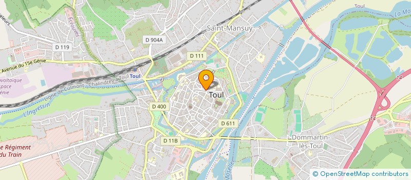 localisation de l'entreprise MONSIEUR JULIEN DEVOUGES  TOUL