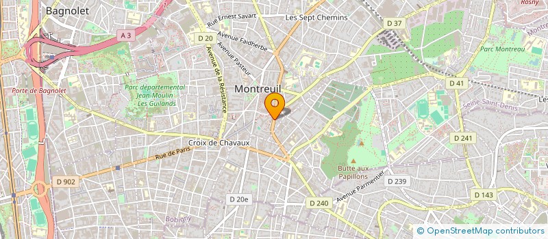localisation de l'entreprise MONSIEUR JULIEN DIAS à MONTREUIL