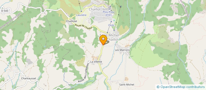 localisation de l'entreprise MONSIEUR JULIEN DIDIER SANTACROCE  CHABOTTES