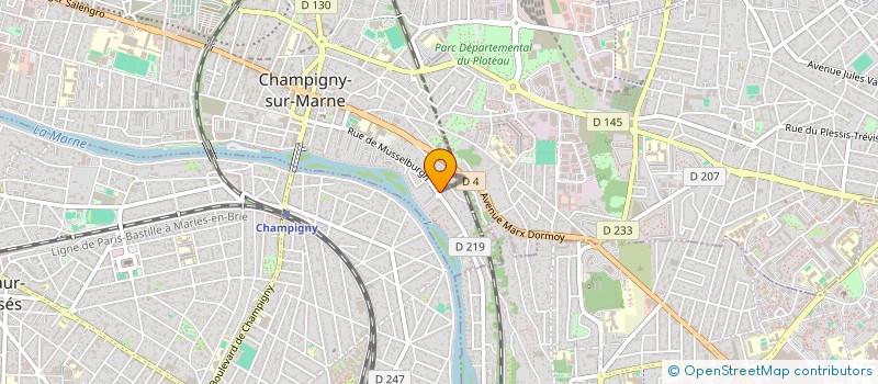 localisation de l'entreprise MONSIEUR JULIEN DIEP à CHAMPIGNY-SUR-MARNE