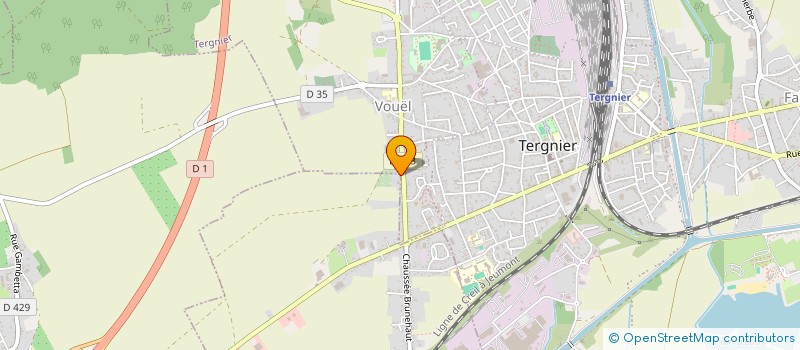 localisation de l'entreprise MONSIEUR JULIEN DIEULLE  TERGNIER
