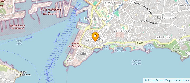 localisation de l'entreprise MONSIEUR JULIEN DILLMANN  TOULON