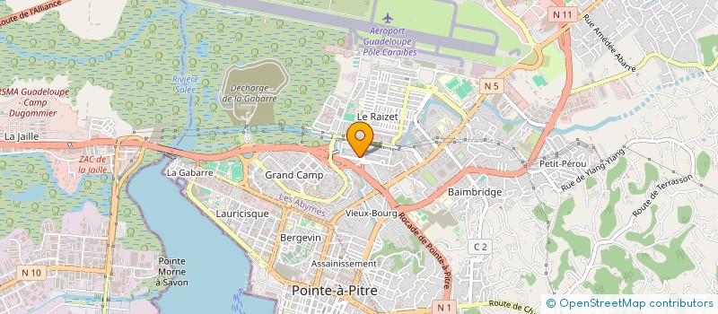 localisation de l'entreprise MONSIEUR JULIEN DINGA à LES ABYMES