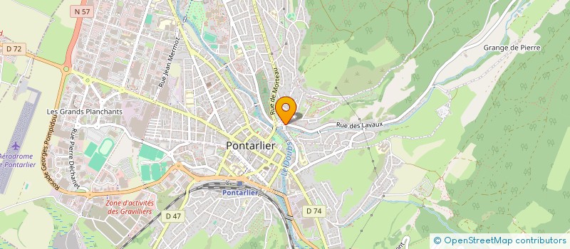 localisation de l'entreprise MONSIEUR JULIEN DONIER MEROZ  PONTARLIER