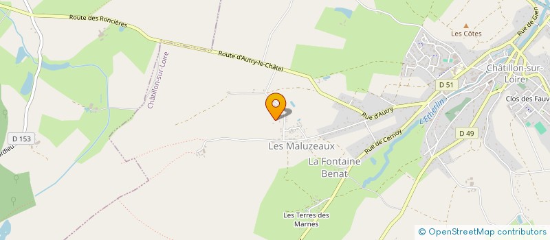 localisation de l'entreprise MONSIEUR JULIEN DOUCET à CHATILLON-SUR-LOIRE