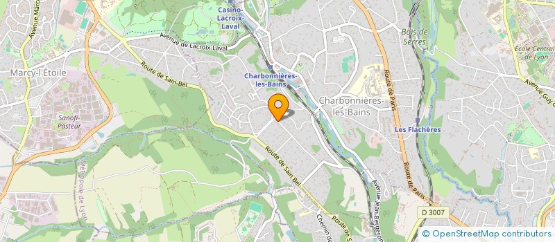 localisation de l'entreprise MONSIEUR JULIEN DREVON  CHARBONNIERES-LES-BAINS