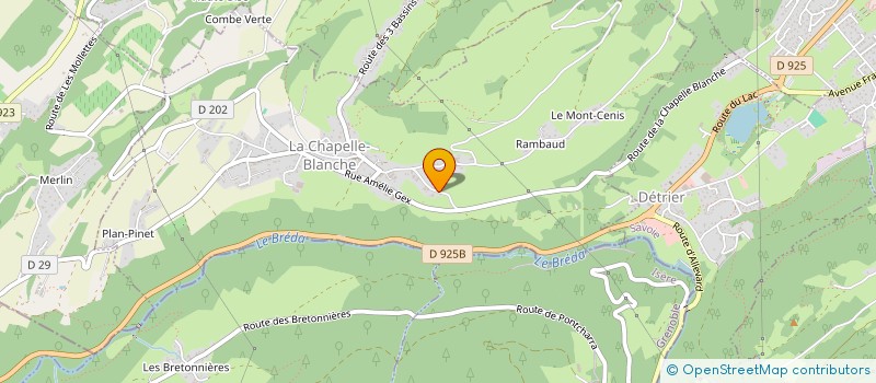 localisation de l'entreprise MONSIEUR JULIEN DROGE  LA CHAPELLE-BLANCHE