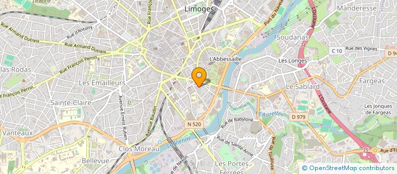 localisation de l'entreprise MONSIEUR JULIEN DRONNE à LIMOGES