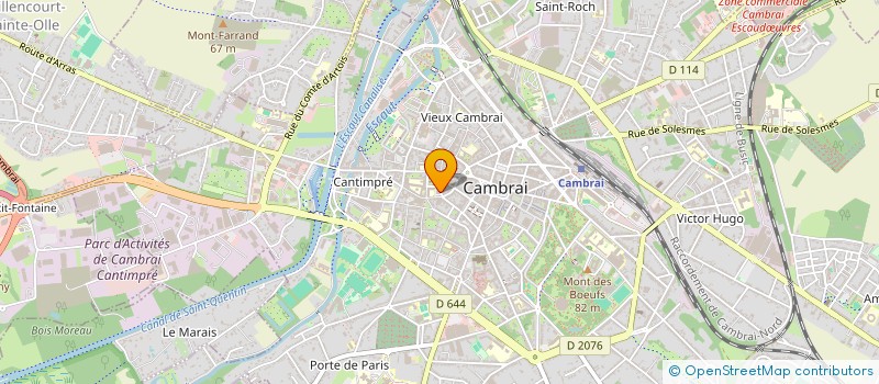 localisation de l'entreprise MONSIEUR JULIEN DRUESNE  CAMBRAI