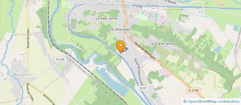 localisation de l'entreprise MONSIEUR JULIEN DUBAC  SAINT-AMAND-MONTROND