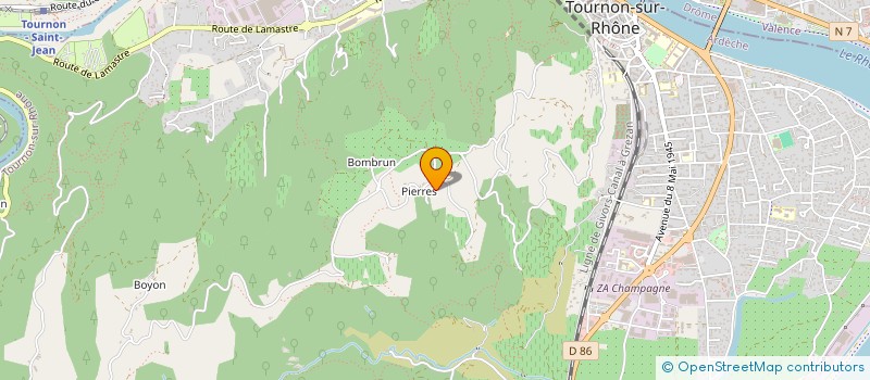 localisation de l'entreprise MONSIEUR JULIEN DUBAUT à TOURNON-SUR-RHONE
