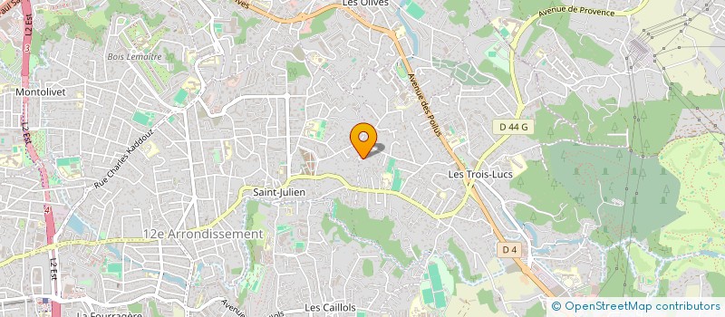 localisation de l'entreprise MONSIEUR JULIEN DUBROCA  MARSEILLE