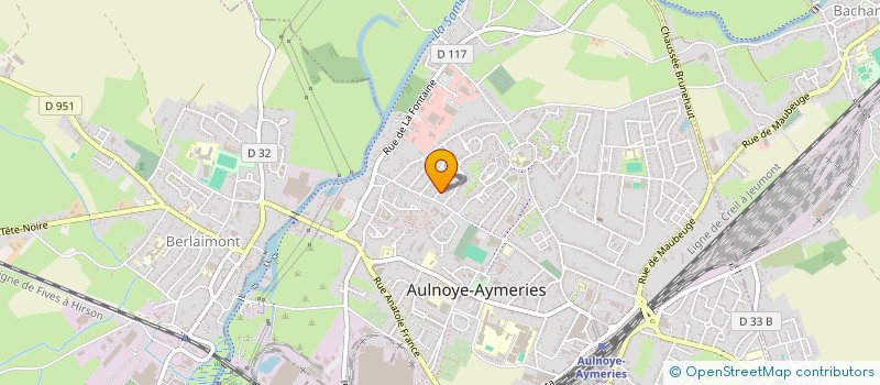 localisation de l'entreprise MONSIEUR JULIEN DUCARNE  AULNOYE-AYMERIES