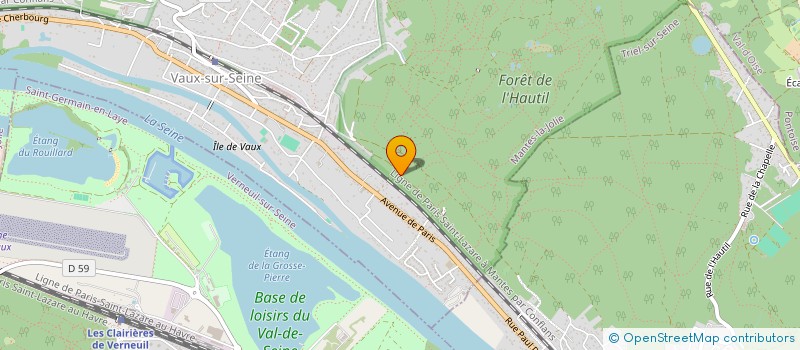 localisation de l'entreprise MONSIEUR JULIEN DUCHESNE  VAUX-SUR-SEINE