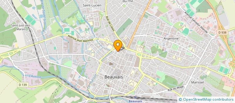 localisation de l'entreprise MONSIEUR JULIEN DUCHOSSOY  BEAUVAIS