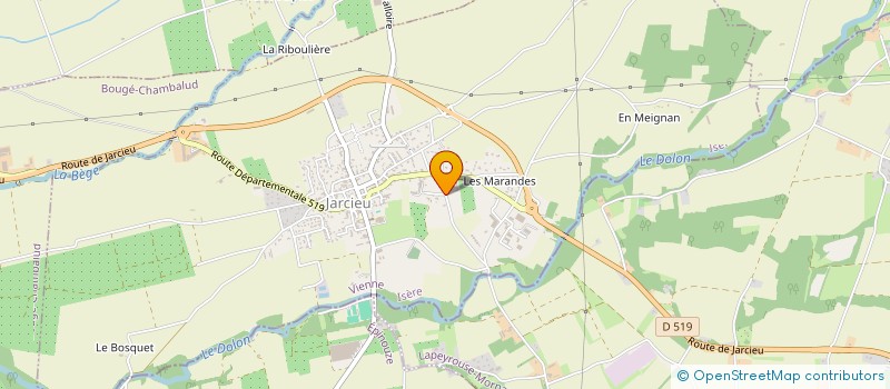 localisation de l'entreprise MONSIEUR JULIEN DUCLOS  JARCIEU