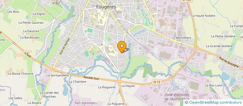 localisation de l'entreprise MONSIEUR JULIEN DUCLOS  FOUGERES