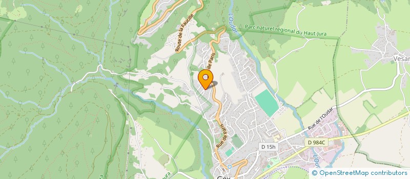 localisation de l'entreprise MONSIEUR JULIEN DUCRUIX  GEX