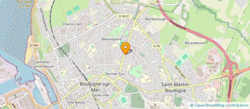 localisation de l'entreprise MONSIEUR JULIEN DUFLOS  BOULOGNE SUR MER