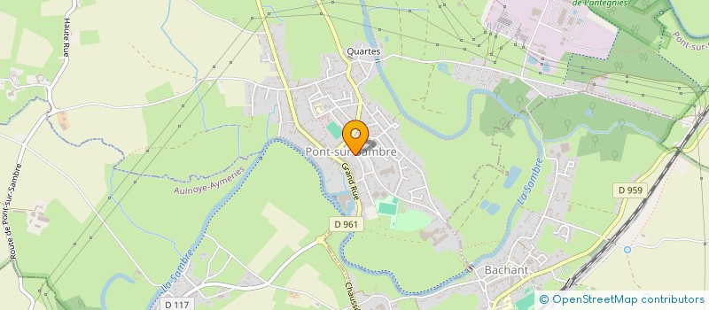 localisation de l'entreprise MONSIEUR JULIEN DUFRANNE  PONT-SUR-SAMBRE