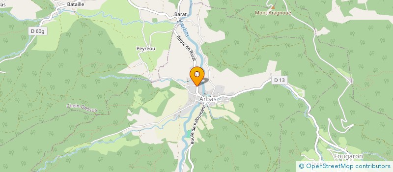 localisation de l'entreprise MONSIEUR JULIEN DULAC  ARBAS