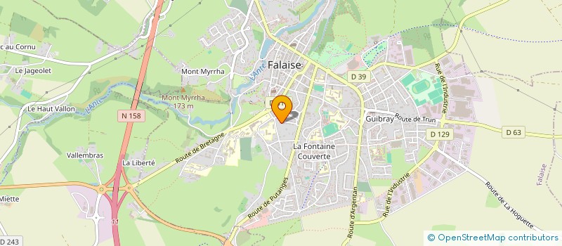 localisation de l'entreprise MONSIEUR JULIEN DULOWSKI  FALAISE