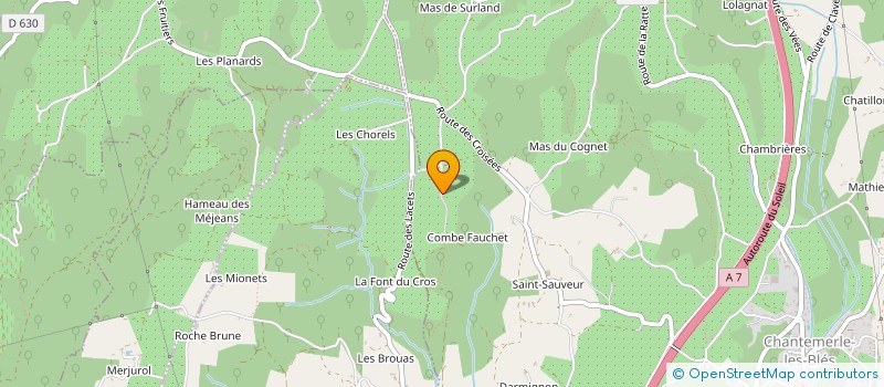 localisation de l'entreprise MONSIEUR JULIEN DUMAINE  CHANTEMERLE-LES-BLES