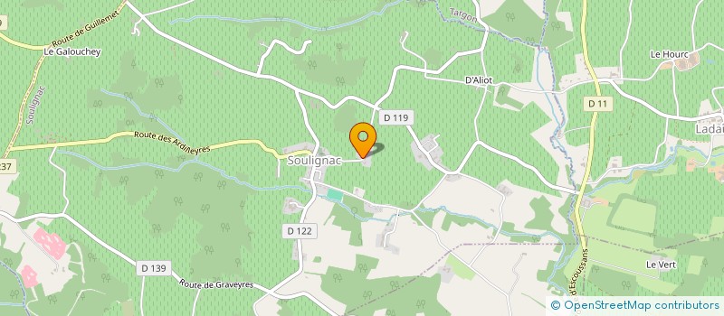 localisation de l'entreprise MONSIEUR JULIEN DUMAS GOYAT  SOULIGNAC