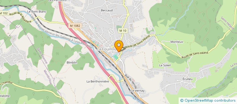 localisation de l'entreprise MONSIEUR JULIEN DUMOND  LA FOUILLOUSE