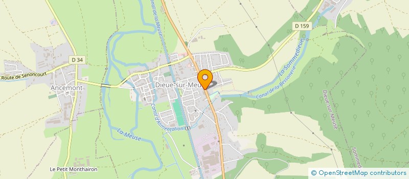 localisation de l'entreprise MONSIEUR JULIEN DUMONTIER à DIEUE-SUR-MEUSE