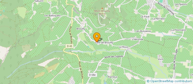 localisation de l'entreprise MONSIEUR JULIEN DUPORT à ODENAS