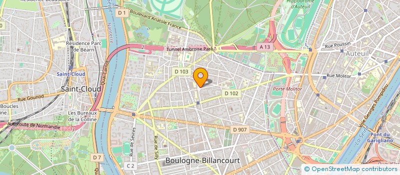 localisation de l'entreprise MONSIEUR JULIEN DUPUY à BOULOGNE-BILLANCOURT