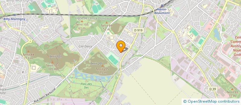 localisation de l'entreprise MONSIEUR JULIEN DUQUESNOY  HENIN-BEAUMONT