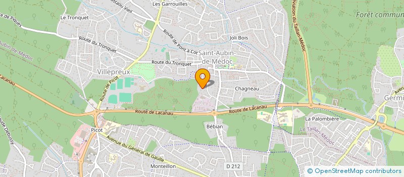 localisation de l'entreprise MONSIEUR JULIEN DUREPAIRE  LE TAILLAN-MEDOC