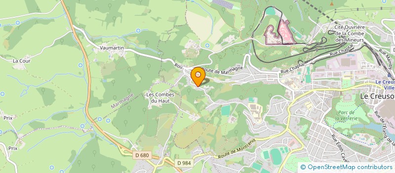 localisation de l'entreprise MONSIEUR JULIEN DURIAUX  LE CREUSOT