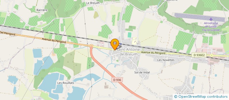 localisation de l'entreprise MONSIEUR JULIEN DURRES  SAINT-ANTOINE-DE-BREUILH