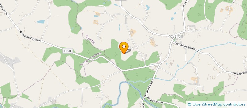 localisation de l'entreprise MONSIEUR JULIEN DUSSARRAT  POYARTIN