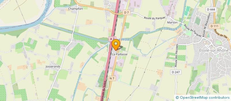 localisation de l'entreprise MONSIEUR JULIEN DUSSAUD  ETOILE-SUR-RHONE