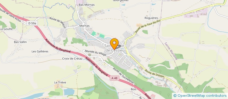 localisation de l'entreprise MONSIEUR JULIEN DUVERNE  SAINT-VICTOR-DE-CESSIEU